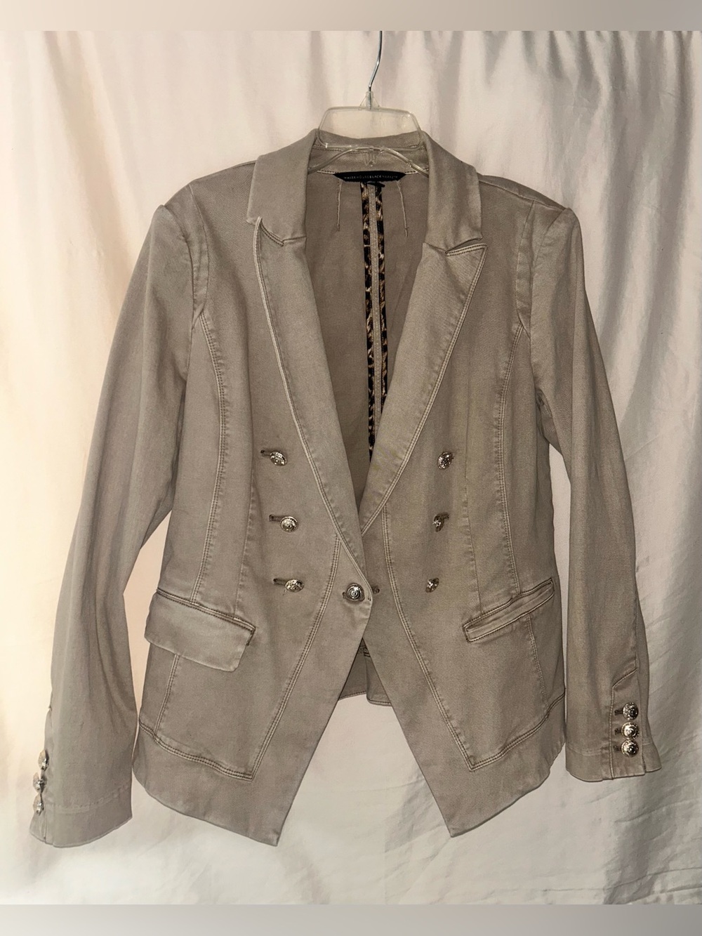 Double-Breasted Taupe Women's “Trophy Jacket